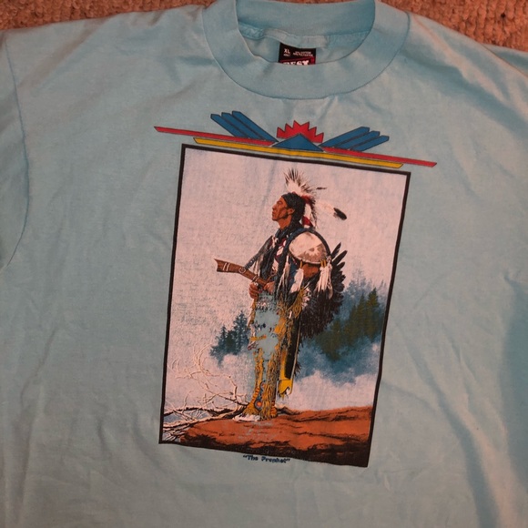 VTG 90’s single stitched “The Prophet” Indian tee - Picture 2 of 4
